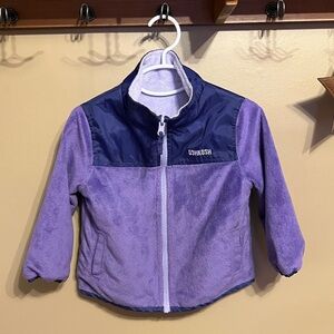 OSHKOSH B'GOSH girls 2T "REVERSIBLE" Fleece Windbreaker Jacket